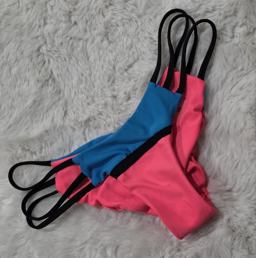 Beach Bunny Form & Function Strappy Cheeky Bikini… - image 2